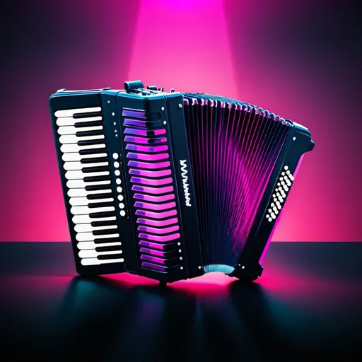 Prompt: Synthwave accordion