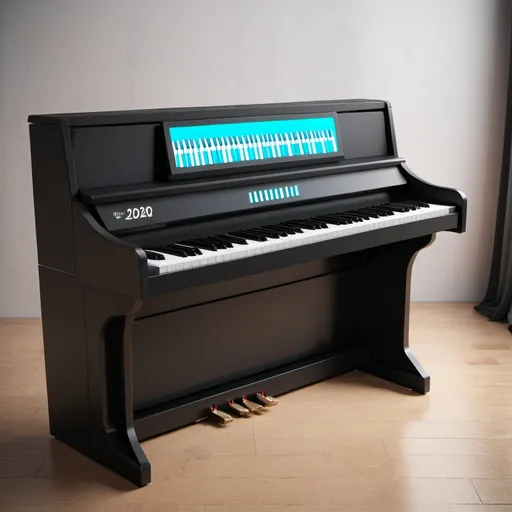 Prompt: A digital piano in the style of 2020