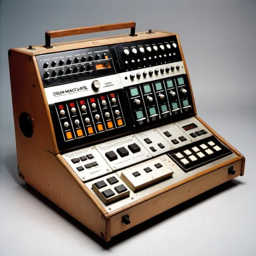 Prompt: A drum machine made in 1970