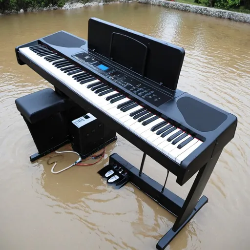 Prompt: Waterproof Digital piano