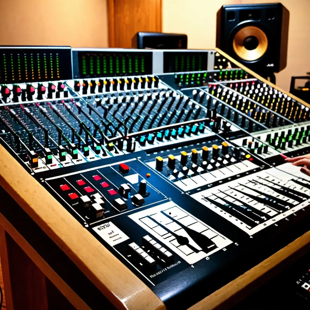 Prompt: Recording & mixing console