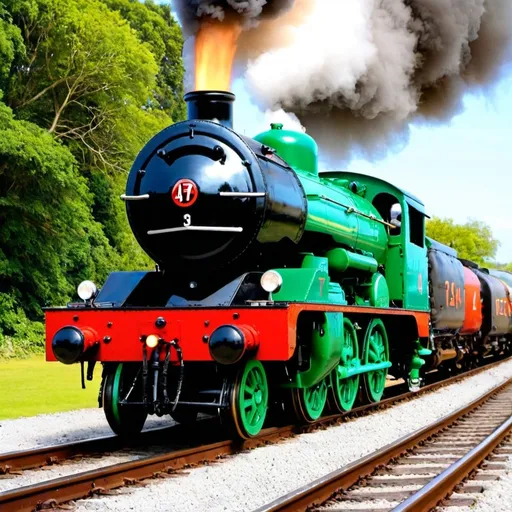 Prompt: A4 Pacific tank engine