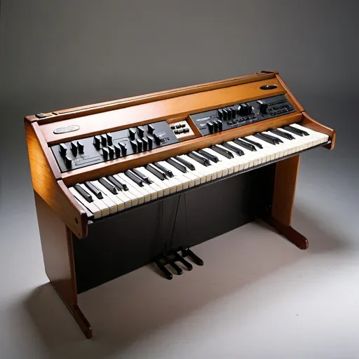 Prompt: Keyboard instrument made in 1981