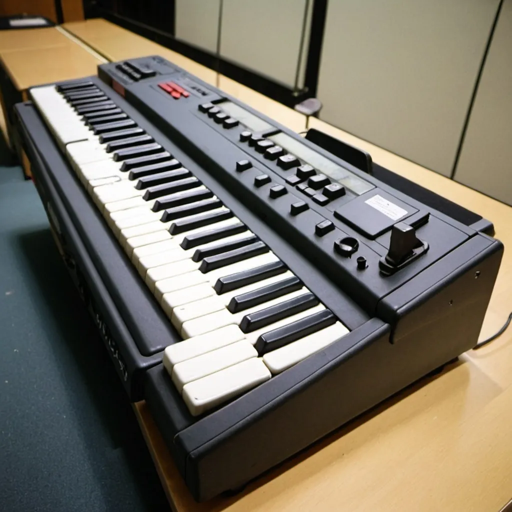 Prompt: A keyboard instrument made in 1988