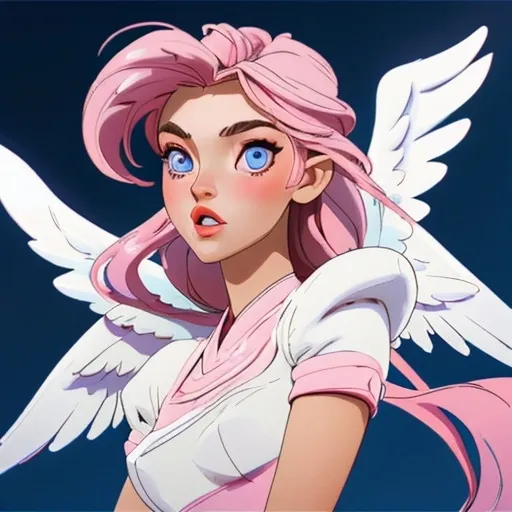 Prompt: Beautiful angelic women 