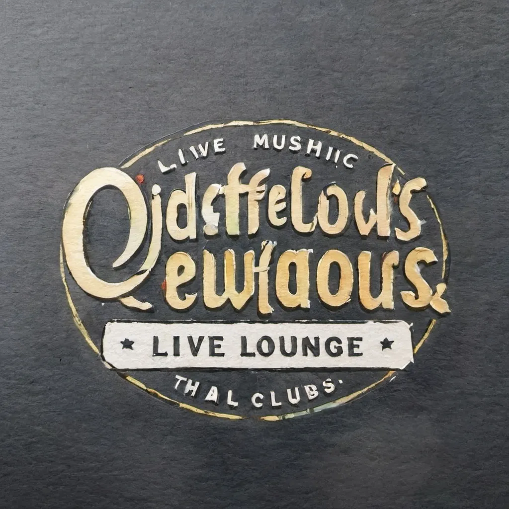 Prompt:  logo for a live music venue named "Oddfellows Live Lounge" (exact spelling). logo only - transparent background. jazz club / old Oddfellows Hall building styling.