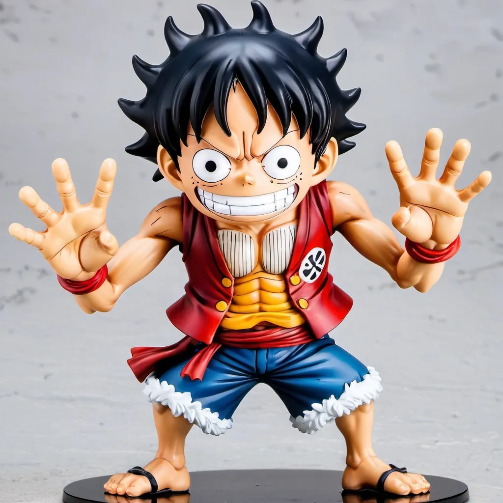 Prompt: studio Ghibli one piece Luffy gear 5 