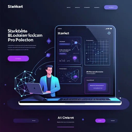 Prompt: Creating an AI agent on Starknet blockchain for an AI prediction market app
for this create a landing page