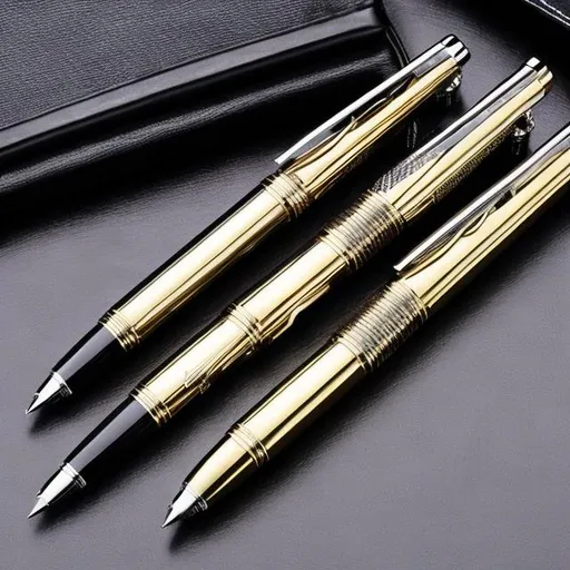 Prompt: a realistic art deco style pen