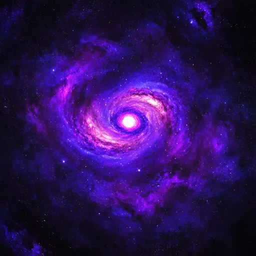 Prompt: Purple Galaxy