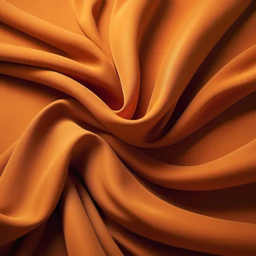 Prompt: orange cloth, vibrant fabric texture, flowing and dynamic drape, warm lighting, cozy ambiance, rich shades of burnt orange and tangerine, soft shadows highlighting the material's folds, ultra-detailed, high-quality image, backdrop of muted earth tones enhancing the bold orange elements, evoking a sense of warmth and comfort.