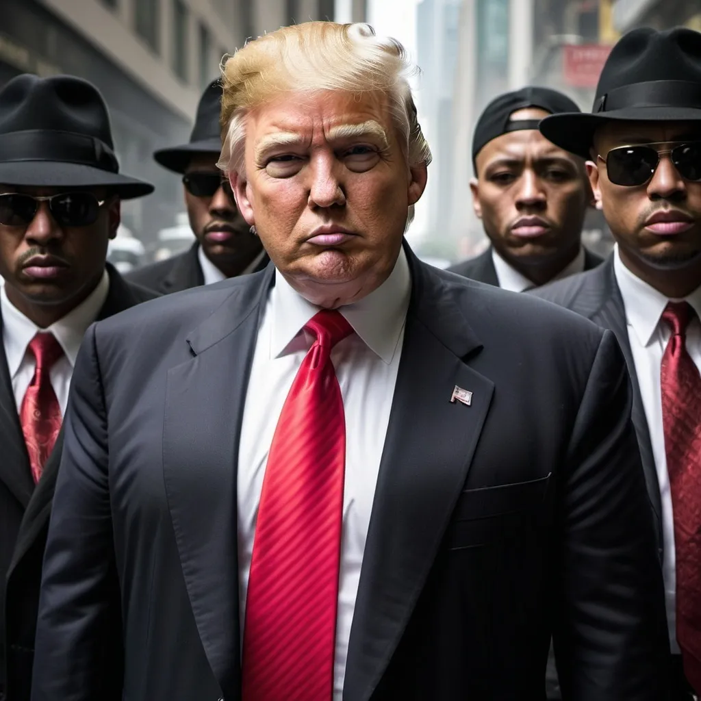 Prompt: Donald Trump as a gangster 