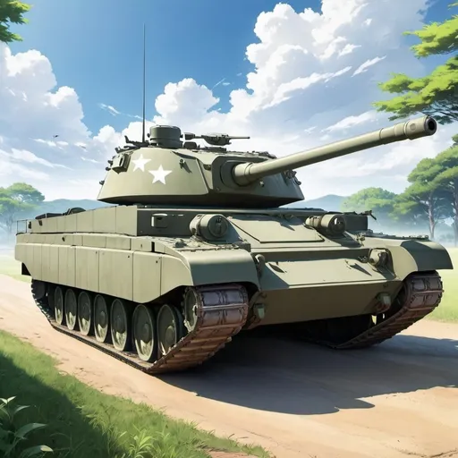 Prompt: Anime Tank