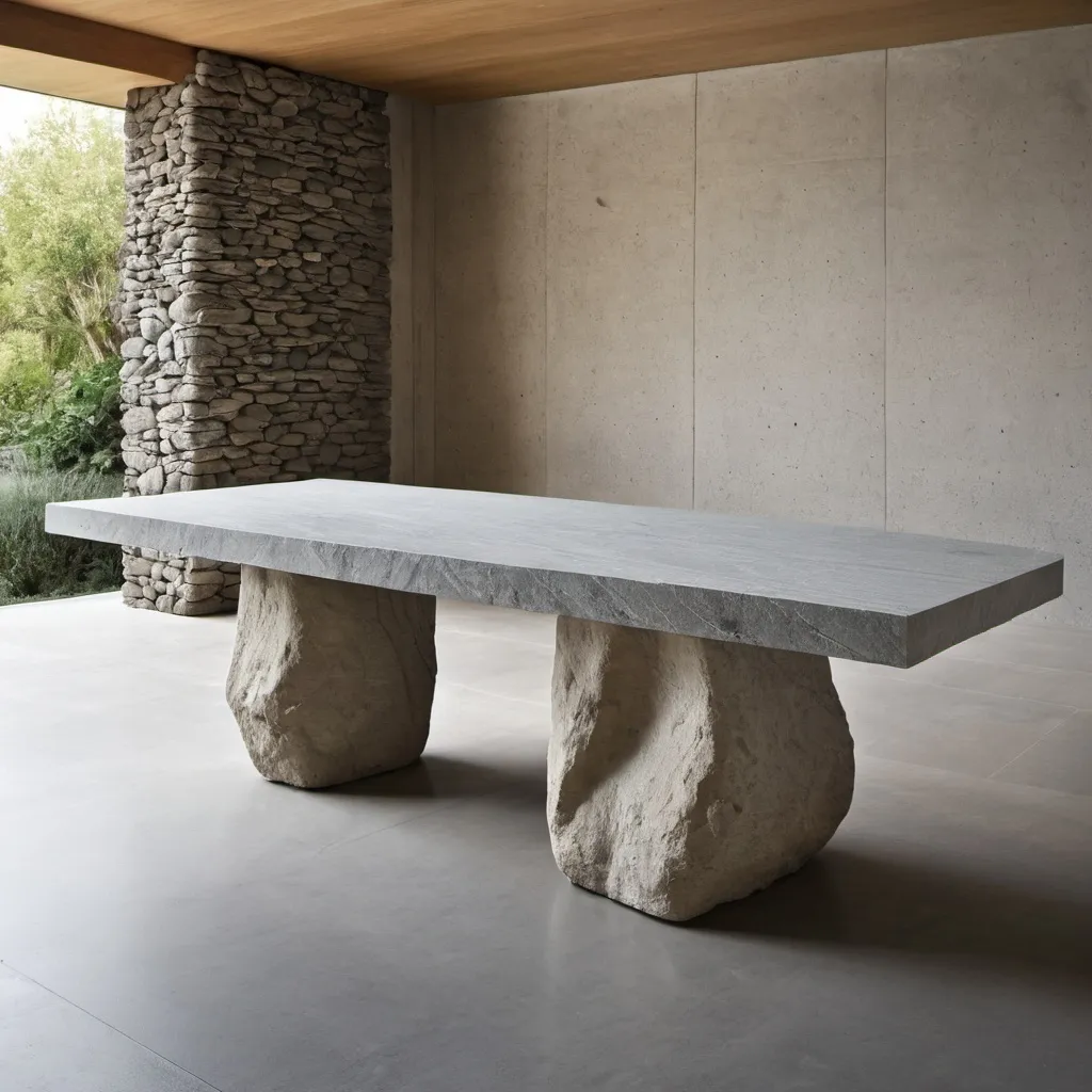 Prompt: stone,table,modern