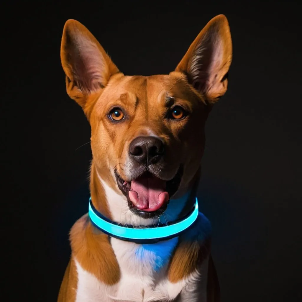 Prompt: led dog collar