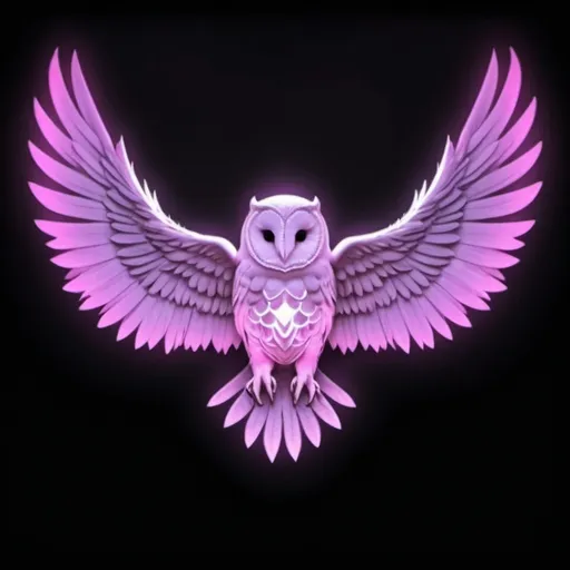 Prompt: A brand logo of a White Knight Barn Owl. Wings curved upwards. The colors will be bright white like an angel, with bright sun light aura behind it to outline the body. And it will have white knights armor on the wings. Make in the style of a logo.A brand logo of a White Knight Barn Owl. Wings curved upwards. The colors will be bright white like an angel, with bright sun light aura behind it to outline the body. And it will have white knights armor on the wings