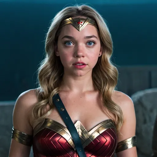 Prompt: Sydney Sweeney as Wonder Woman 