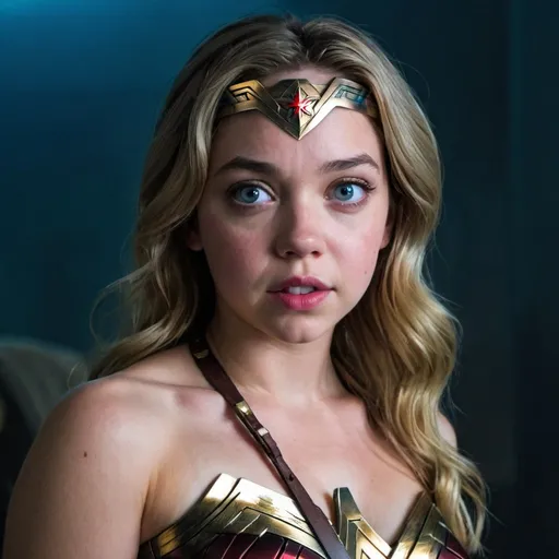 Prompt: Sydney Sweeney as Wonder Woman 