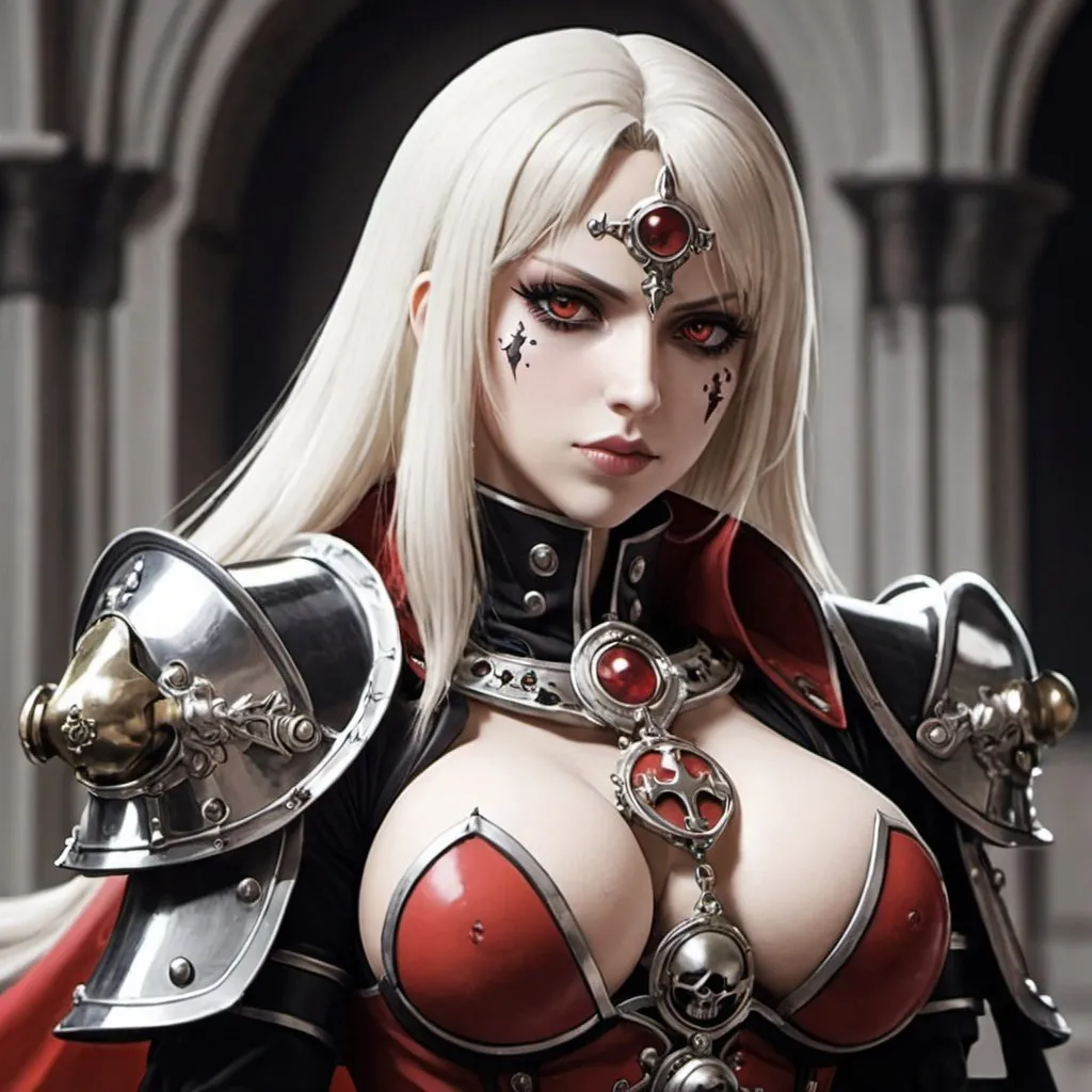 Prompt: adepta sororitas as anime.