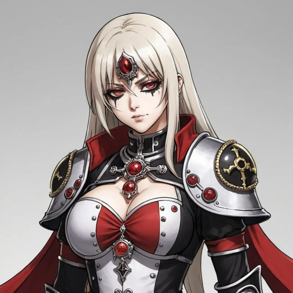 Prompt: adepta sororitas as anime.