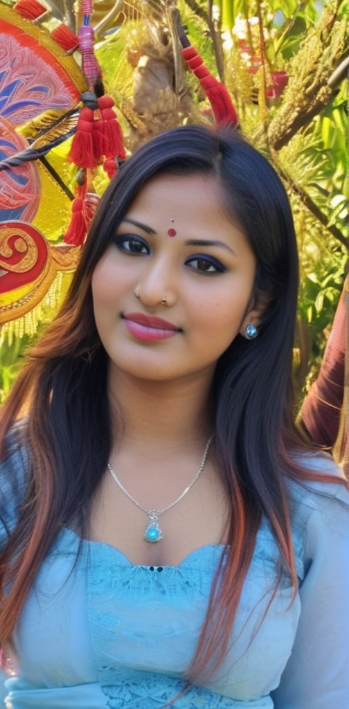 Prompt: gorgeous nepalese newari kumari goddess beautiful girl ultra sharp focused highly detailed ultra high resolution stunning hyper realistic portrait in the city