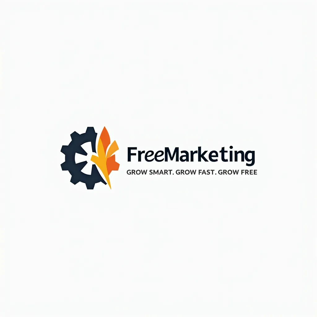 Prompt: create a business logo for “Free Marketing Pro”. It needs to look professional and moden. The tagline is “Grow Smart. Grow Fast. Grow Free.”
