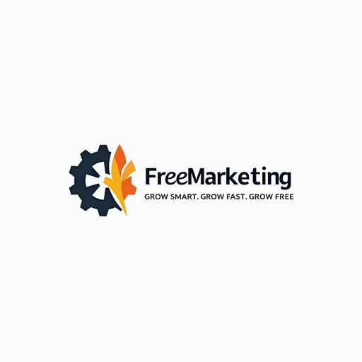Prompt: create a business logo for “Free Marketing Pro”. It needs to look professional and moden. The tagline is “Grow Smart. Grow Fast. Grow Free.”