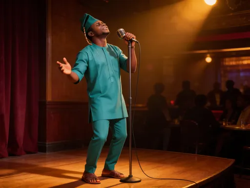 Prompt: @iXpD5T2LrIedJA9o01Uz Singing a blues song 