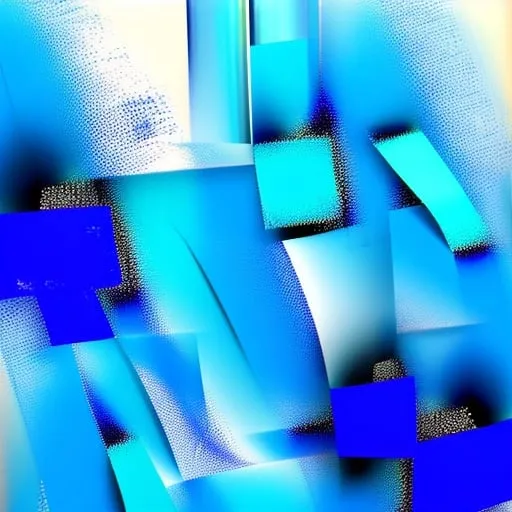 Prompt: Blue abstract art