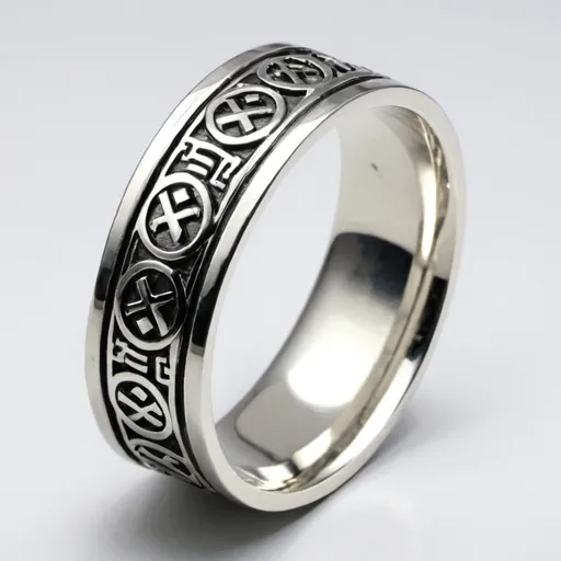 Prompt: men's silver ring new design