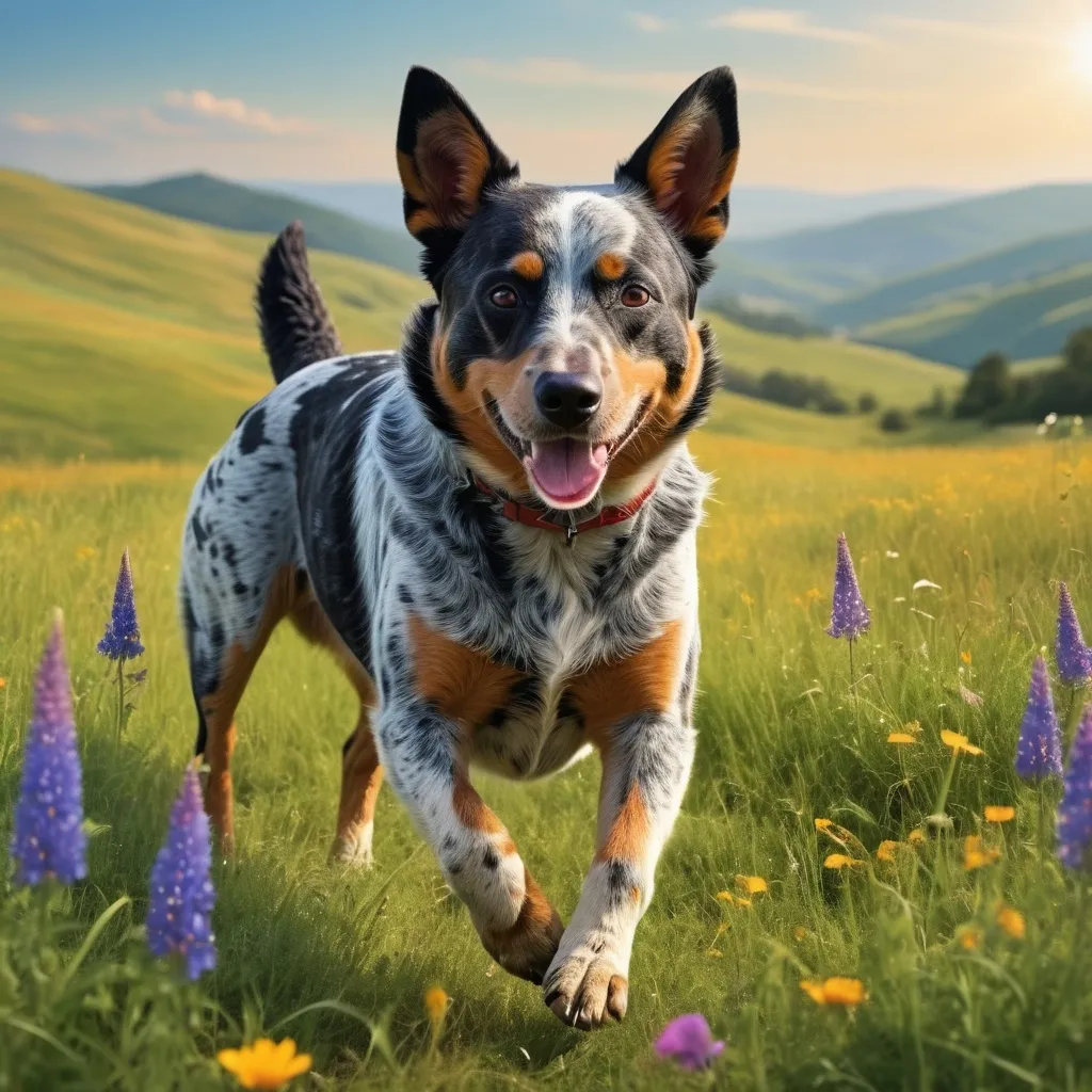 Prompt: Blue heeler