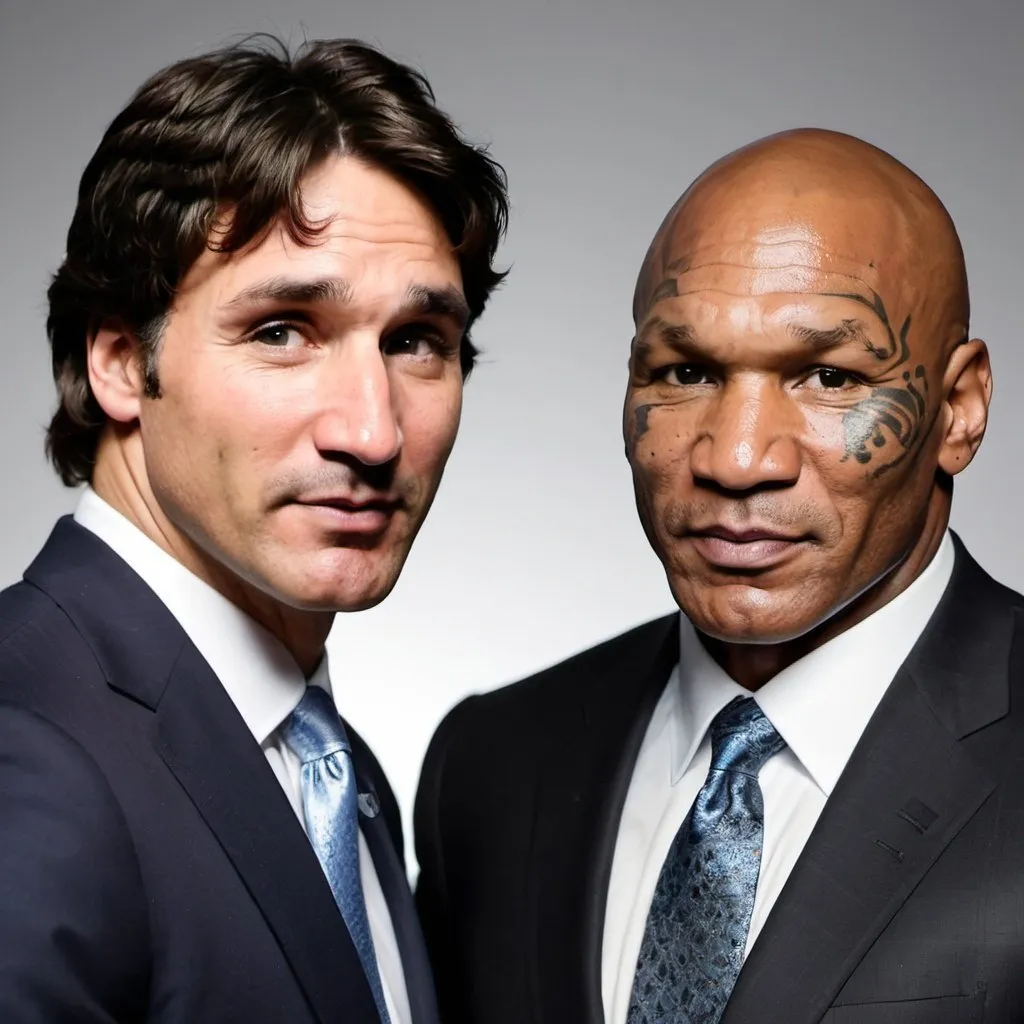 Prompt: Justin Trudeau vs Mike Tyson
