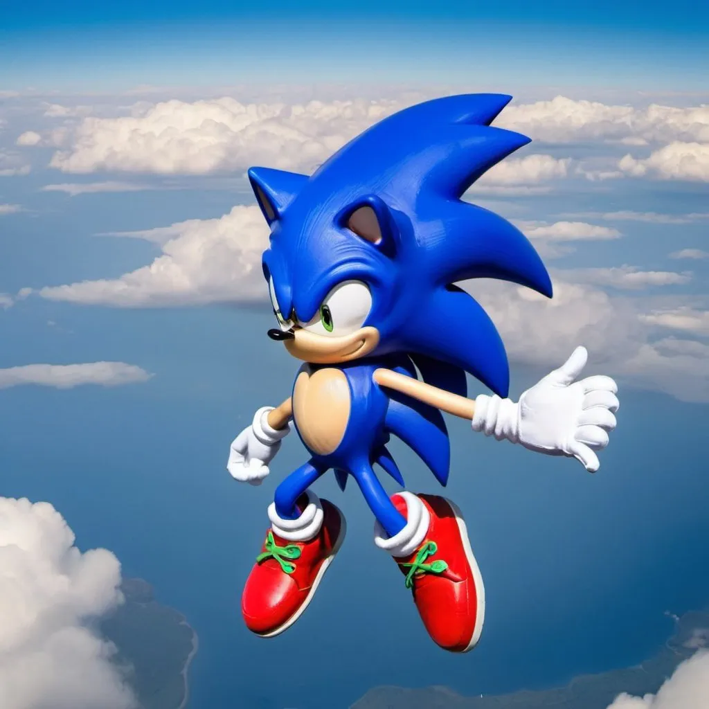 Prompt: tragic events in history sonic's death when jumping out of a plane he forgot his parachute he died