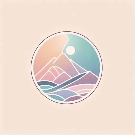 Prompt: a minimalist logo design, pastel outline nz map colors and a retro aesthetic, (minimalist logo design), (pastel colors), (retro aesthetic), Healing New Zealand, vibrational elements, delicate curves and lines, serene and calming imagery, soft gradients, modern yet nostalgic feel, harmonious interplay of colors, smooth shapes, soothing ambiance, clean design, appealing and inviting, high quality, contemporary visual identity.