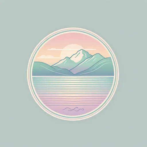 Prompt: a minimalist logo design, pastel outline nz map colors and a retro aesthetic, (minimalist logo design), (pastel colors), (retro aesthetic), Healing New Zealand, vibrational elements, delicate curves and lines, serene and calming imagery, soft gradients, modern yet nostalgic feel, harmonious interplay of colors, smooth shapes, soothing ambiance, clean design, appealing and inviting, high quality, contemporary visual identity.