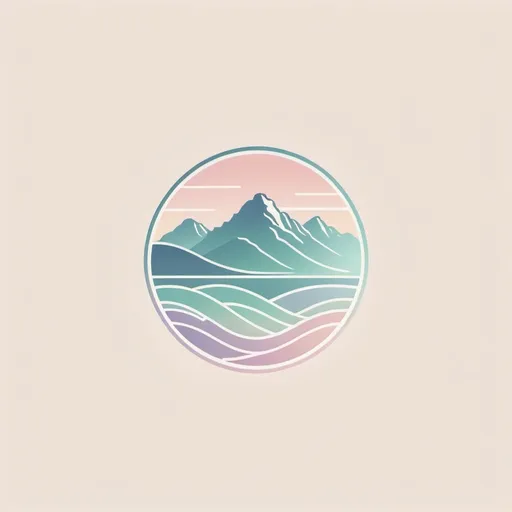 Prompt: a minimalist logo design, pastel outline nz map colors and a retro aesthetic, (minimalist logo design), (pastel colors), (retro aesthetic), Healing New Zealand, vibrational elements, delicate curves and lines, serene and calming imagery, soft gradients, modern yet nostalgic feel, harmonious interplay of colors, smooth shapes, soothing ambiance, clean design, appealing and inviting, high quality, contemporary visual identity.