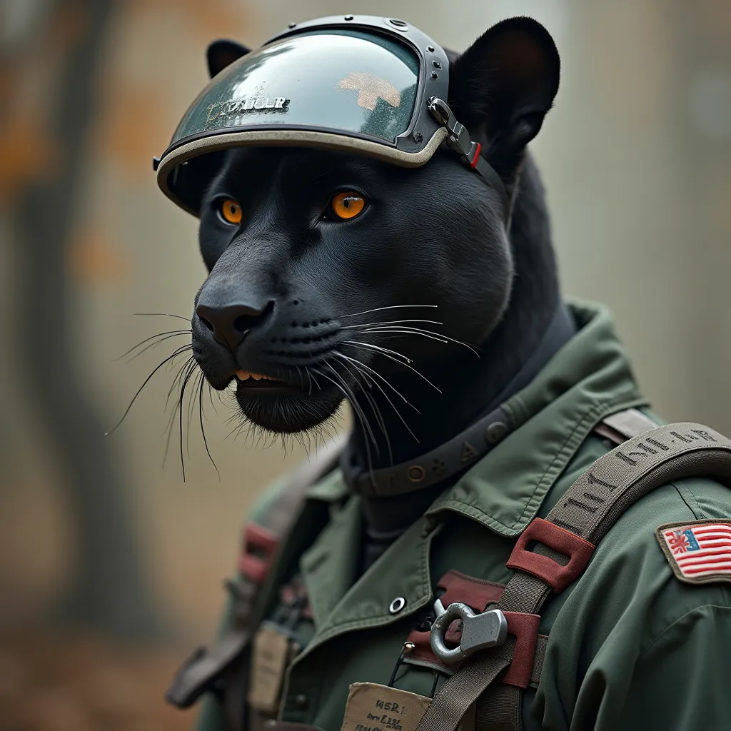 Prompt: Make a panther medic