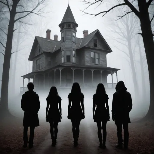 Prompt: Chapter 1: The arrival of the curious

A group of four friends passionate about the paranormal decides to spend the weekend exploring haunted places. They hear about the House of Fog and, fascinated by the legends, they decide to go there to investigate. The group is composed of Sarah, a skeptic, Tom, a tech enthusiast, Alice, a self-proclaimed medium, and Jack, the brave leader.