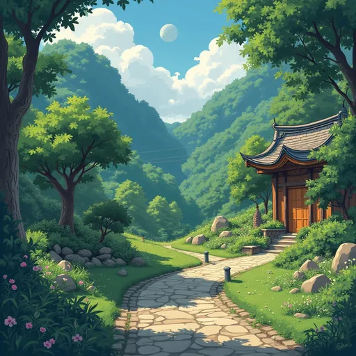 Prompt: Convert this image into ghibli style
