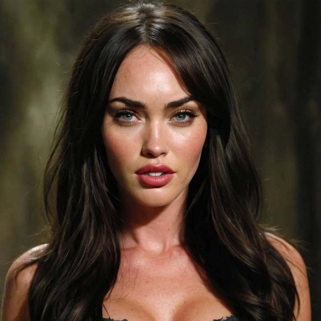 Prompt: Megan Fox as a werewolf