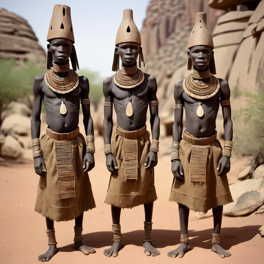 Prompt: the Dogon People of West Africa