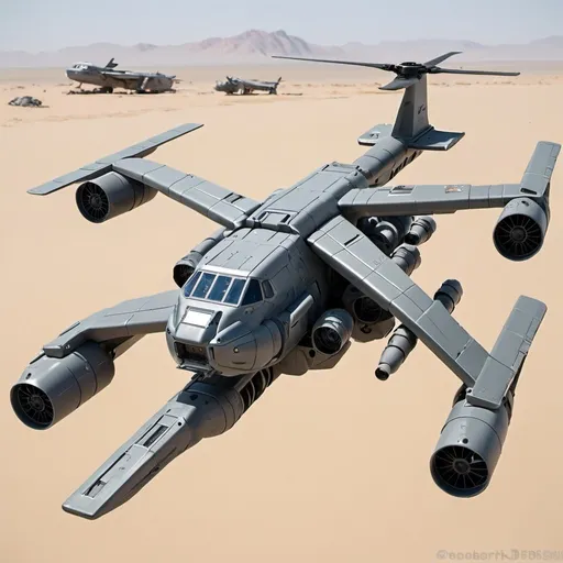 Prompt: Marine dropship with VTOL engines with drop pods on the belly