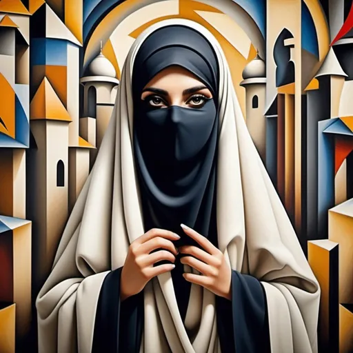 Prompt: best cubism arabic photos for clothing printing no face showing