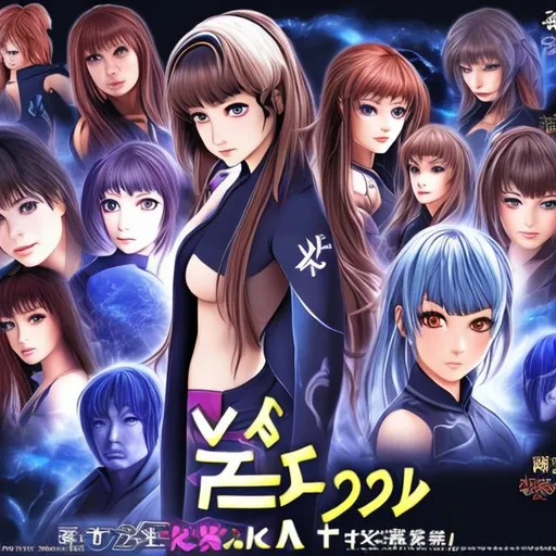 Prompt: Kasumi: The Anime Enigma 