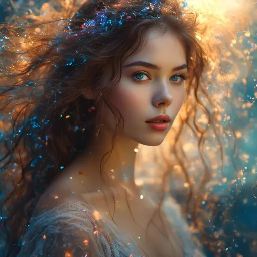 Prompt: <mymodel>High resolution, detailed portrait of a girl, Midjourney style, ethereal atmosphere, flowing hair, captivating eyes, mystical aura, vibrant colors, soft lighting, professional, digital painting, enchanting presence, fantasy, dreamy, female, colorful, mystical, detailed hair, captivating gaze, professional lighting
