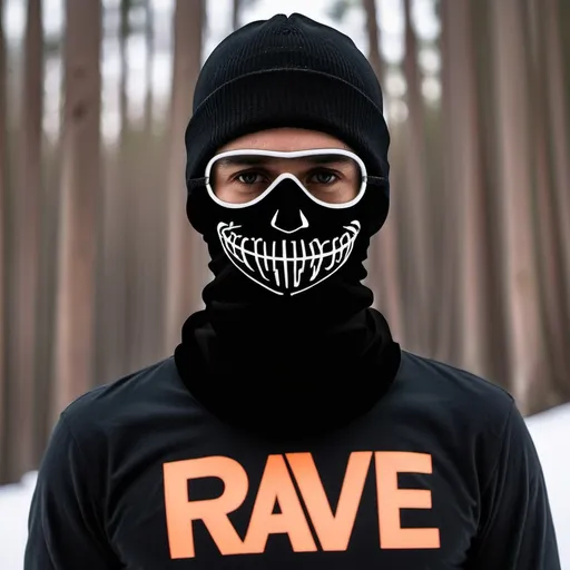 Prompt: Rave ski masks for men