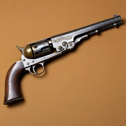 Prompt: a colt 1851 navy revolver