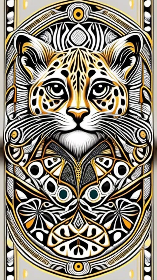 Prompt: <mymodel>can you make a high contrast Masterpiece in the still of an abstract painting of friendly   LEOPARD with open warm eyes   digital art illustration, designed for laser engraving.  The LEOPARD   should have detailed line work with high contrast, capturing the intricate fur patterns, expressive eyes, designed for laser engraving in natural color, photorealistic masterpiece. Concept fine art with clear High contrast lines and detailed, vertical images is 1024x1792 "n": 2, The design should be clean and precise, <mymodel>