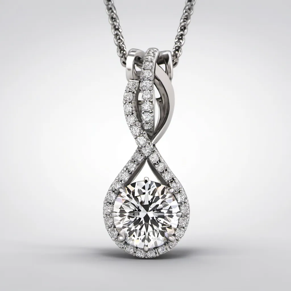 Prompt: Diamond pendant