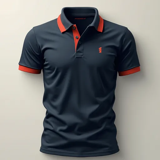 Prompt: I want to create a design for Polo tshirt. Use combination of three colors and make it very classy